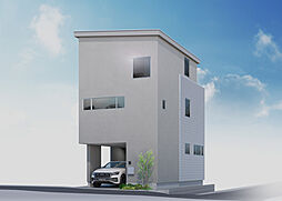 【D&H】若久小・野間中エリア_吹抜け×家事ラク動線の3階建てZEH水準