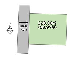 ＜深谷市緑ヶ丘１区画＞お好きな間取りで設計。駐車スペースもしっかり確保できる約68坪の敷地面積。