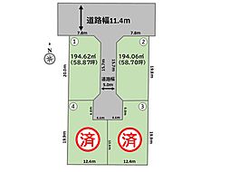 ＜深谷市黒田４区画＞ふかや花園プレミアムアウトレットまで徒歩７分。ペットのお散歩にもピッタリ