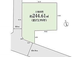 【限定1区画】南西角地に位置した約73坪の開放的な宅地。「久我山」駅まで徒歩7分　～杉並区宮前4～