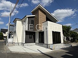 越谷市大竹　３期　新築一戸建て　全１棟　南角地で陽当たり良好、駐車２台可のお家(990977708)