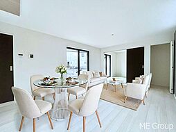 グラファーレ　柏市西原４丁目　１１期　新築一戸建て　全３棟　小学校が徒歩圏内、両面道路で開放感のあるお家(23878861)