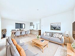 鎌ケ谷市東道野辺５丁目　新築一戸建て　全２棟　全居室収納付きのすっきりとした住空間、明るい２面採光の居室プランのお家(26644457)