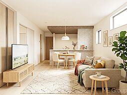 三郷市彦川戸１丁目　３期　新築一戸建て　全１棟　南面に広がるバルコニー、明るくのびのび過ごせるお家(990976209)