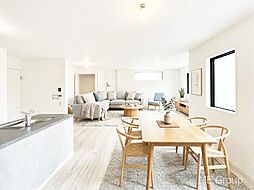 柏市松ケ崎　１１期　新築一戸建て　全１棟　約22帖の広々リビング朝日を取り込む東側に大きな窓があるお家(991004543)