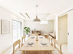 越谷市相模町６丁目　新築一戸建て　全１棟　食洗機を備えたキッチンシステム、家族の笑顔が向き合う対面タイプのお家(991025164)