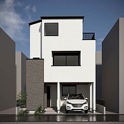 第二延山小学校　通学域　制震ダンパー組込住宅　アルファードクラス駐車可