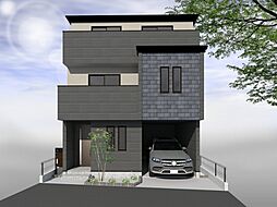水害ハザードリスクの低い立地です。所有権・車庫付・衣類ガス乾燥機付　新築の発表です