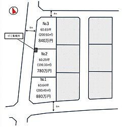 土浦市中神立/神立駅/分譲土地（全3区画）第2期