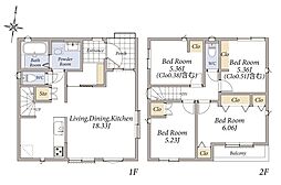 ◆当社グループ物件／戸田市上戸田1丁目　18帖超の広々LDK＆水まわり集約プラン♪◆