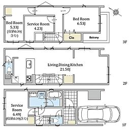 ◆当社グループ物件／横浜市西区岡野2丁目　明るい南東道路×LDK広々21帖超♪◆