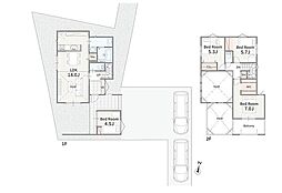 ◆メルディア本前川◆庭付き×吹抜18帖LDK×2台駐車！のびのび子育てが叶う住まい☆