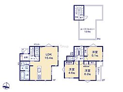 広々12帖のルーフバルコニーのある家■相模原市緑区二本松2丁目■