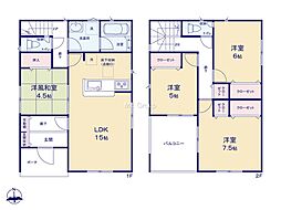 ■駐車並列2台の広々駐車場、日々の駐車も楽々です■平塚市寺田縄第16■