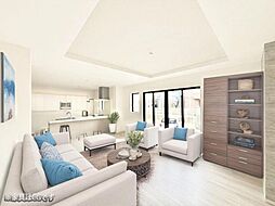 カースペース並列2台の家で快適な床暖付きの暮らし■藤沢市片瀬4丁目■