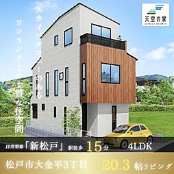 【新松戸15分、複数路線利用可能な好立地】松戸市大金平3丁目 新築戸建