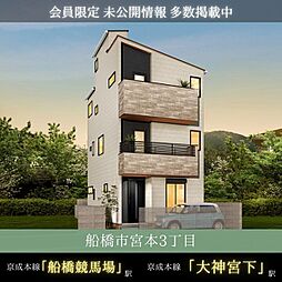 天空の家【WIC2カ所等収納充実、駅徒歩6分の好立地】船橋市宮本3丁目　新築戸建