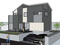 広々インナーテラス付き！　駐車スペース2台並列駐車可能　■八王子市南陽台■