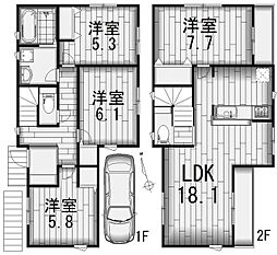 QLAZO麻生区多摩美戸建 1号棟