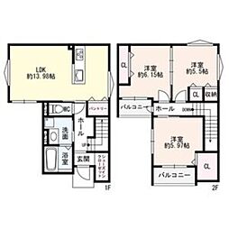 川西市南花屋敷４丁目の一戸建て