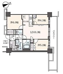 ブリリアタワー聖蹟桜ヶ丘ブルーミングレジデンス 2301