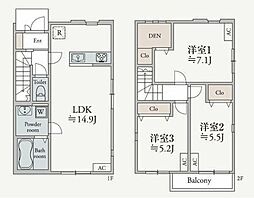 草加市金明町貸家