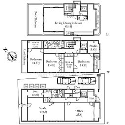 渋谷区富ヶ谷１丁目の一戸建て