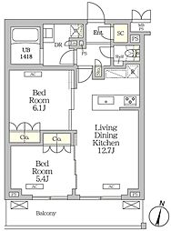 ミレーネ滝野川 406