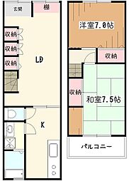 野口町2丁目貸家