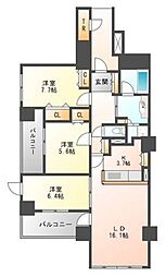 グランドメゾン百道浜オーシャン＆フォレスト 2503