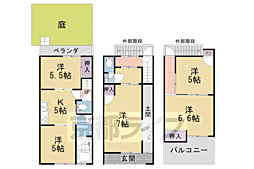 京都市伏見区深草直違橋2丁目の一戸建て