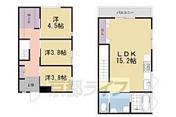 城陽市平川横道の一戸建て