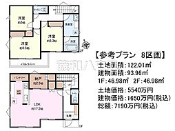 府中市白糸台2丁目　全10区画　建築条件付売地 8号地