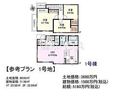 調布市深大寺北町6丁目　全4区画　建築条件付売地 1号地