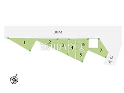 府中市西原町2丁目　全7区画　建築条件付売地 3号地