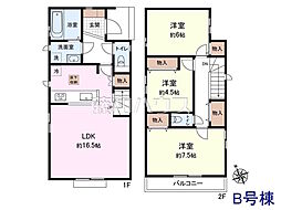 昭島市福島町2丁目　全3棟　新築分譲住宅 B号棟
