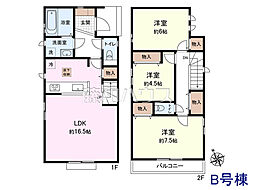昭島市福島町2丁目　全3棟　新築分譲住宅 B号棟