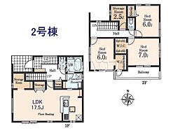 東大和市中央2丁目　全2棟　新築分譲住宅 2号棟