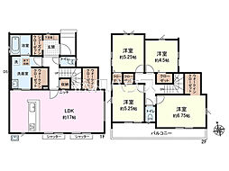 新座市石神3丁目 全3区画 建築条件付き売地 2号地