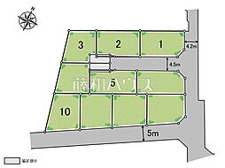 西東京市下保谷5丁目　全10区画　宅地分譲 1号地