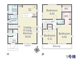 武蔵村山市三ツ藤1丁目　全4棟　新築分譲住宅 1号棟
