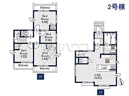 調布市深大寺元町1丁目　全2棟／2号棟　新築分譲住宅