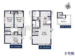 杉並区下井草3丁目 全3棟 新築分譲住宅 3号棟