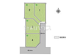 小平市学園西町2丁目　全4区画　宅地分譲 2号地
