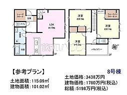 朝霞市膝折町2丁目 全11区画 建築条件付土地 8号地