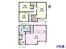 狛江市猪方3丁目　全5区画　建築条件付売地 5号地