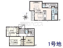 狛江市猪方3丁目　全5区画　建築条件付売地 1号地