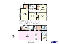 清瀬市旭が丘3丁目　全8棟　新築分譲住宅 6号棟