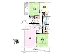 西原グリーンハイツ　6号棟 2階