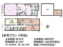 調布市富士見町3丁目　全8区画　宅地分譲 F号地